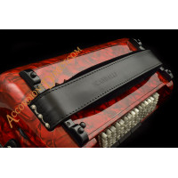 Scandalli Air I 37 key 96 bass 4 voice red piano accordion. Midi options available.